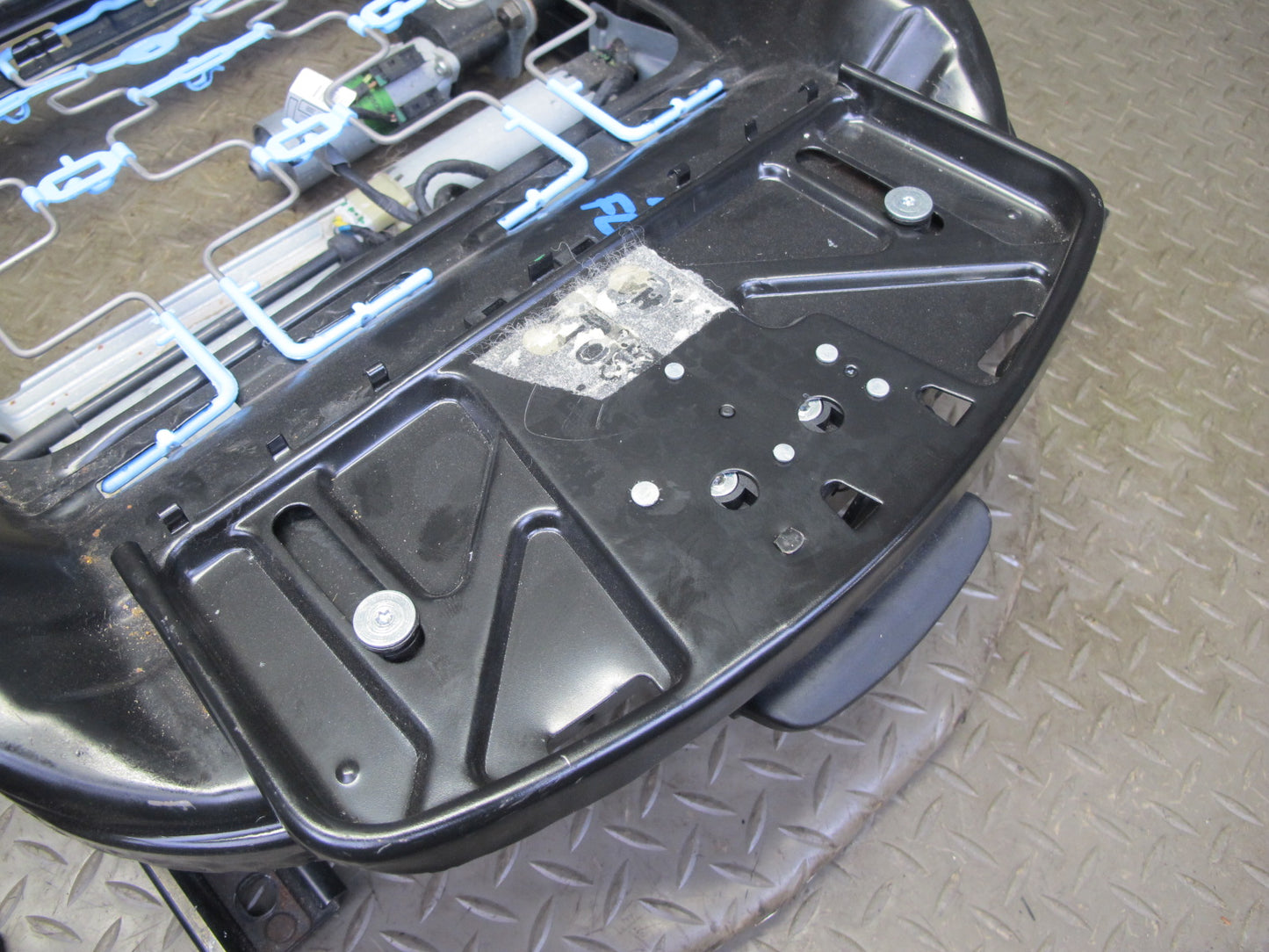 07-13 BMW E93 335i Conv Front Left Sport Seat Lower Frame Track Rail w Motor OEM