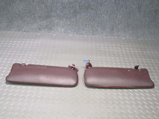 89-90 Toyota Supra MK3 Set of 2 Front Left & Right Sun Visor Maroon OEM