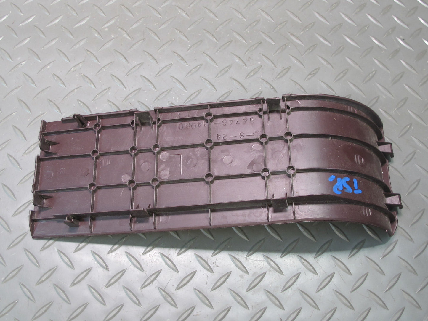 86-92 Toyota Supra MA70L Trunk Tail Light Access Cover Trim Panel Maroon OEM