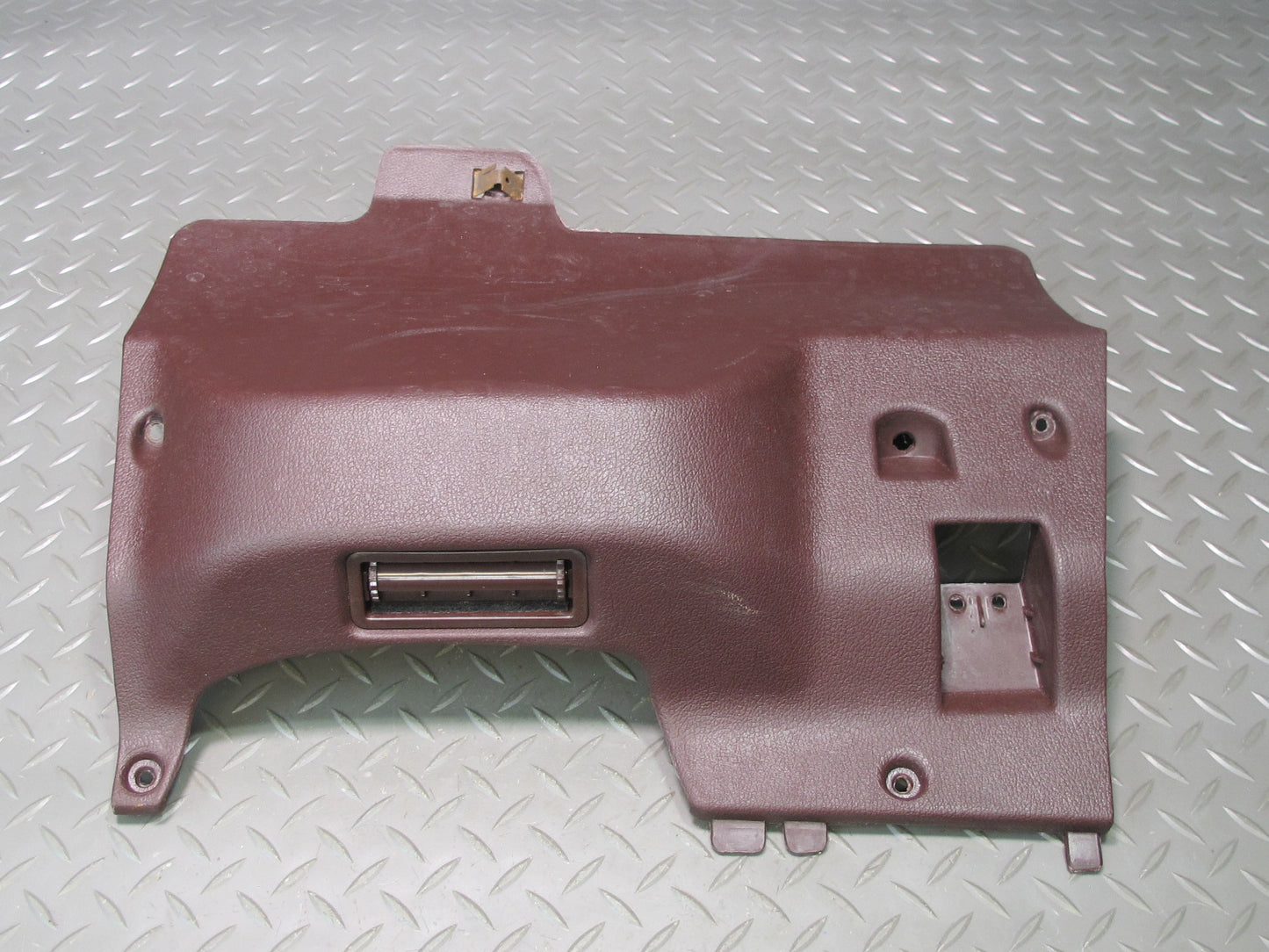 86-89 Toyota Supra MK3 Front Left Lower Knee Trim Panel Cover Maroon OEM