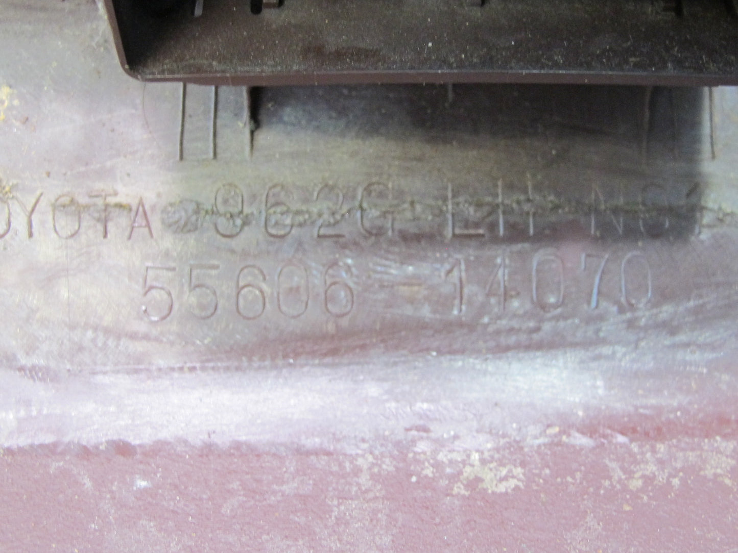 86-89 Toyota Supra MK3 Front Left Lower Knee Trim Panel Cover Maroon OEM