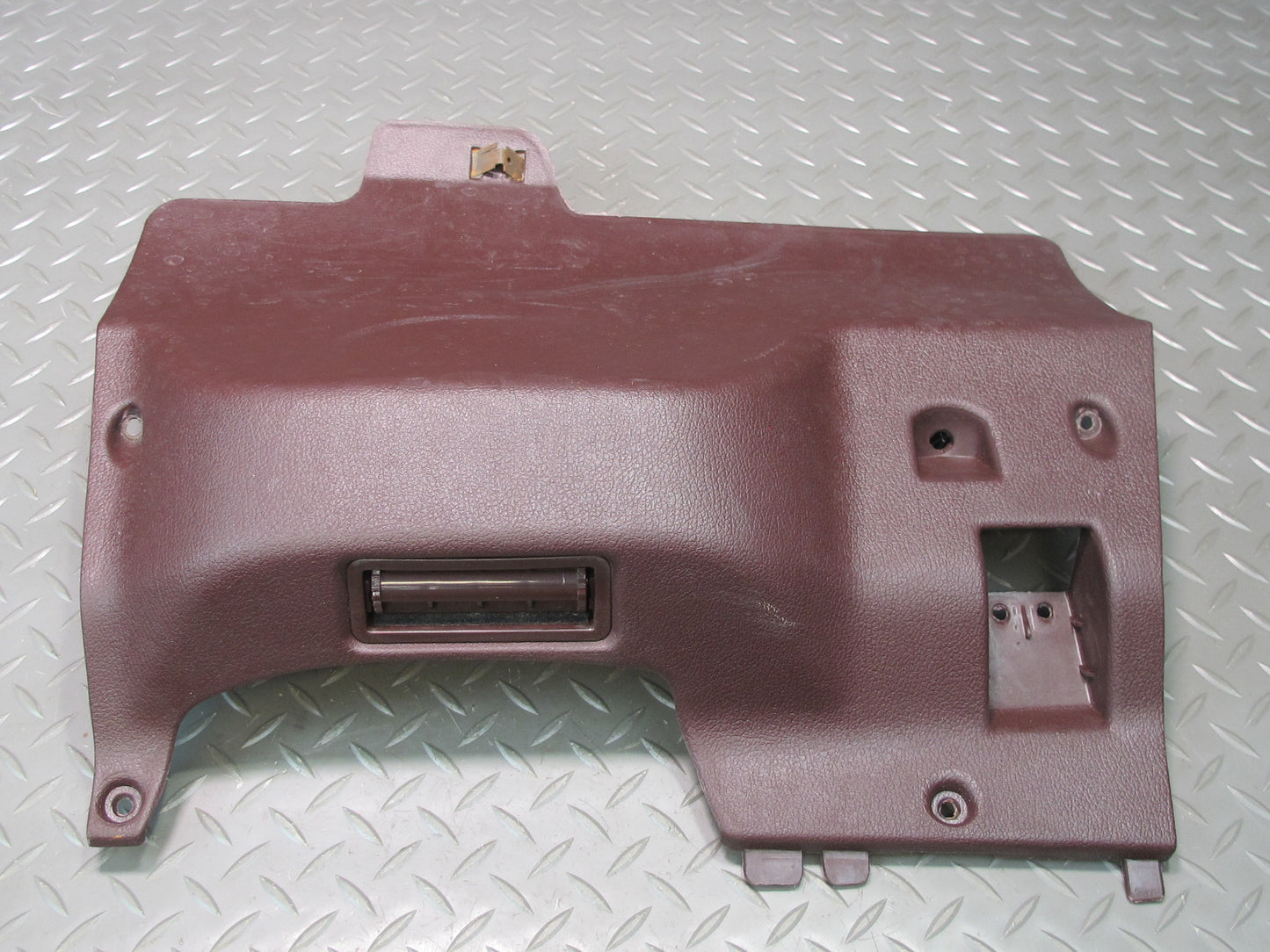 86-89 Toyota Supra MK3 Front Left Lower Knee Trim Panel Cover Maroon OEM