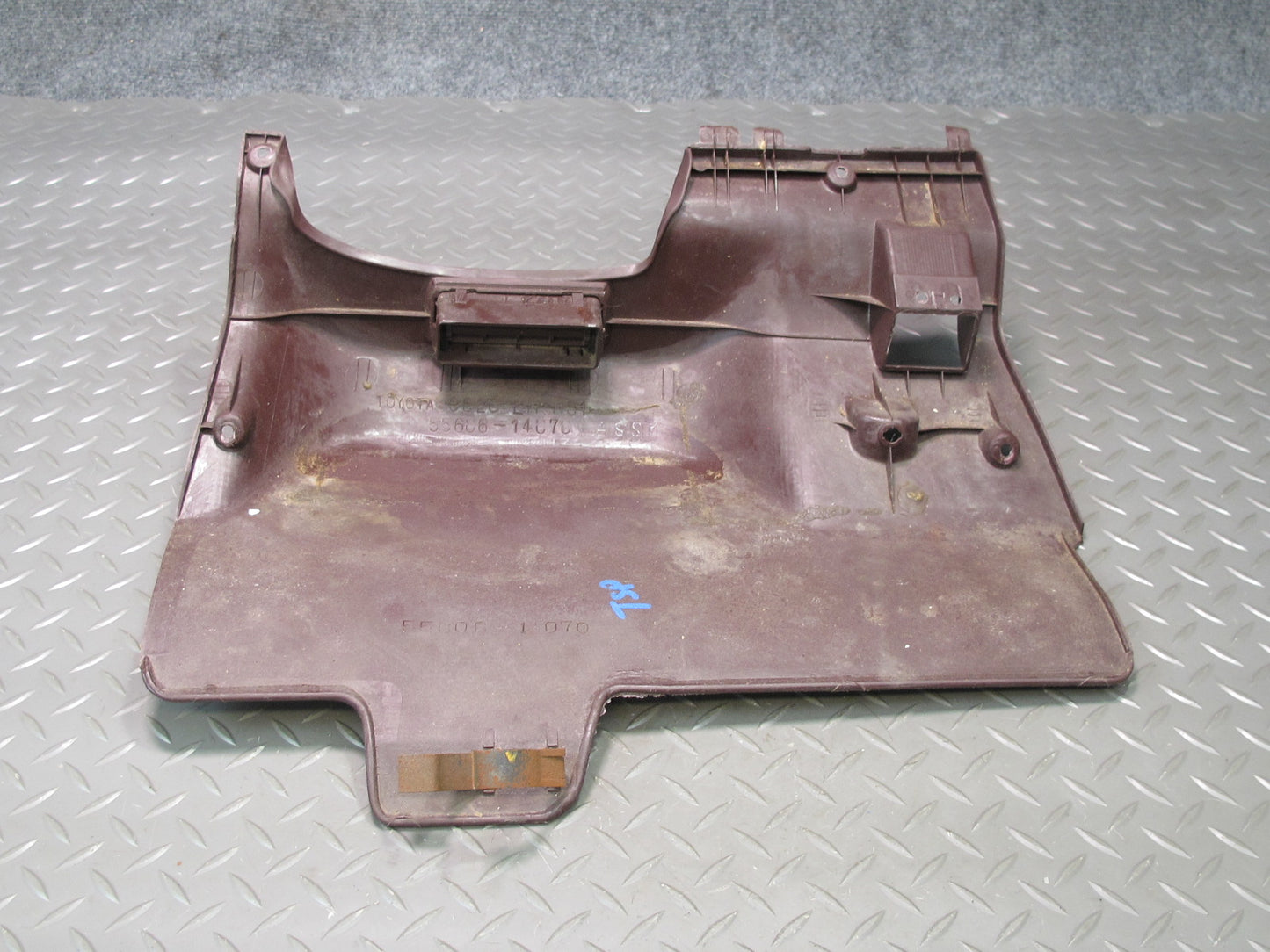 86-89 Toyota Supra MK3 Front Left Lower Knee Trim Panel Cover Maroon OEM