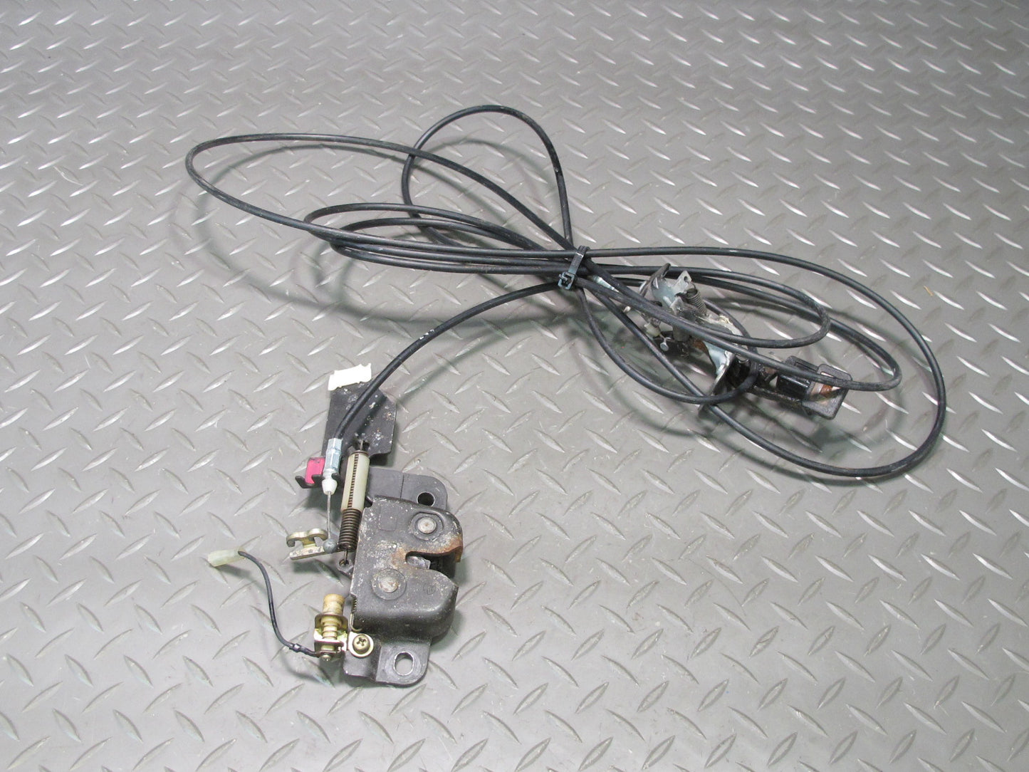 86-92 Toyota Supra MK3 Fuel Door Trunk Open Release Handle Cable Lock Latch OEM