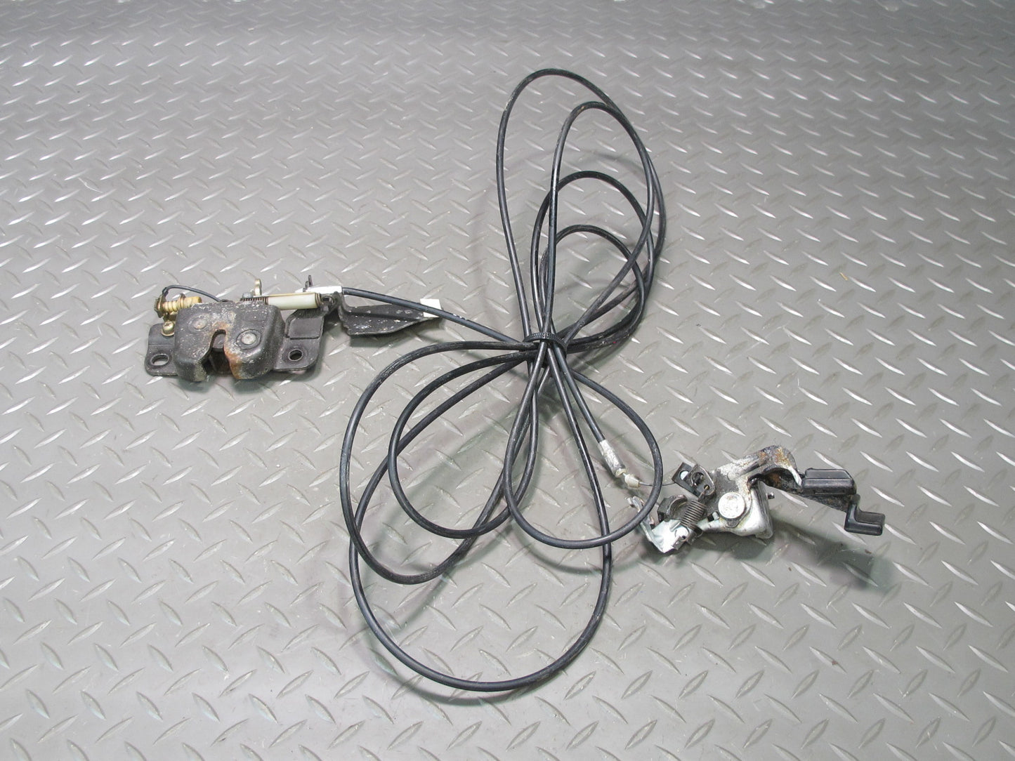 86-92 Toyota Supra MK3 Fuel Door Trunk Open Release Handle Cable Lock Latch OEM