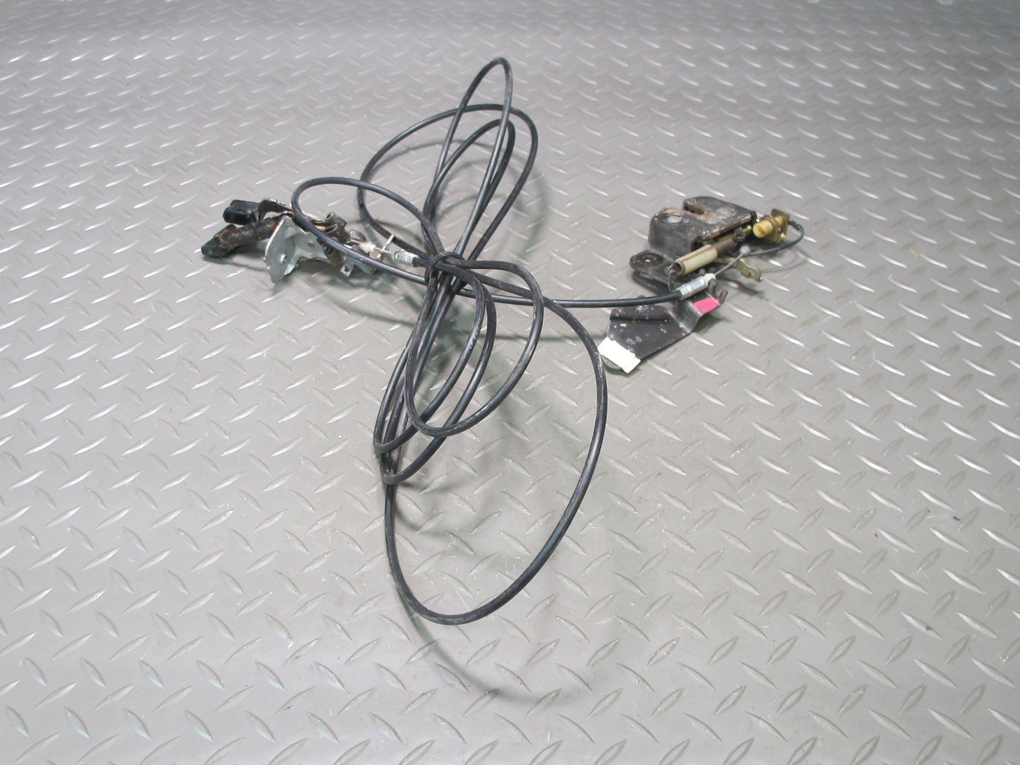 86-92 Toyota Supra MK3 Fuel Door Trunk Open Release Handle Cable Lock Latch OEM