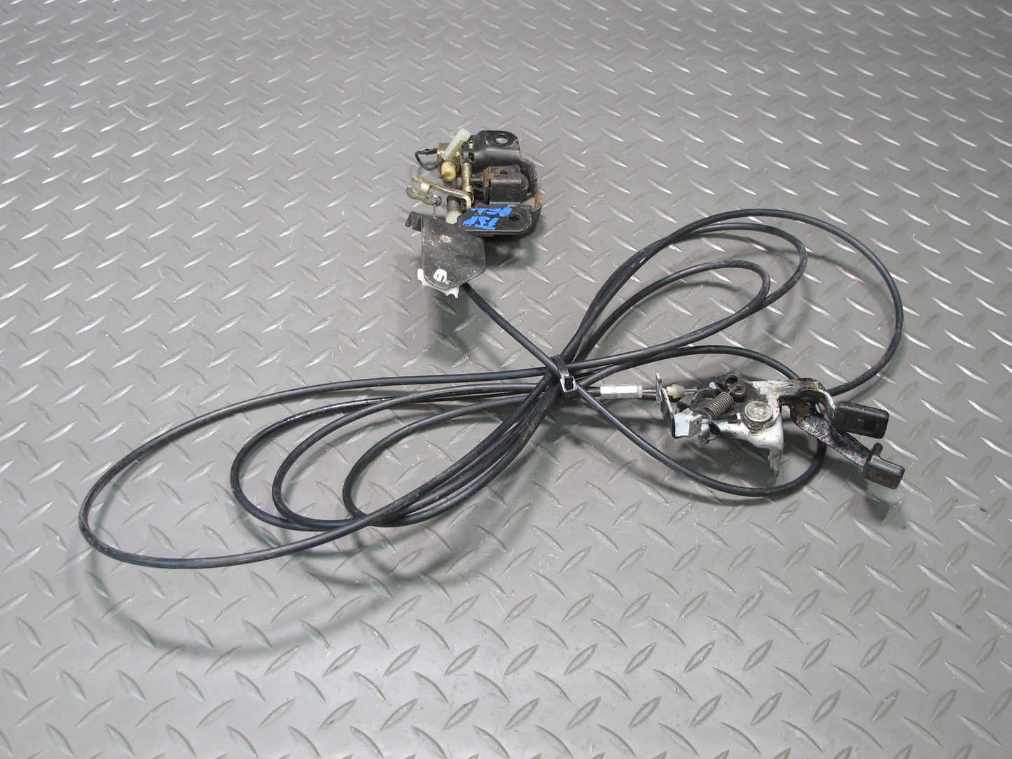 86-92 Toyota Supra MK3 Fuel Door Trunk Open Release Handle Cable Lock Latch OEM