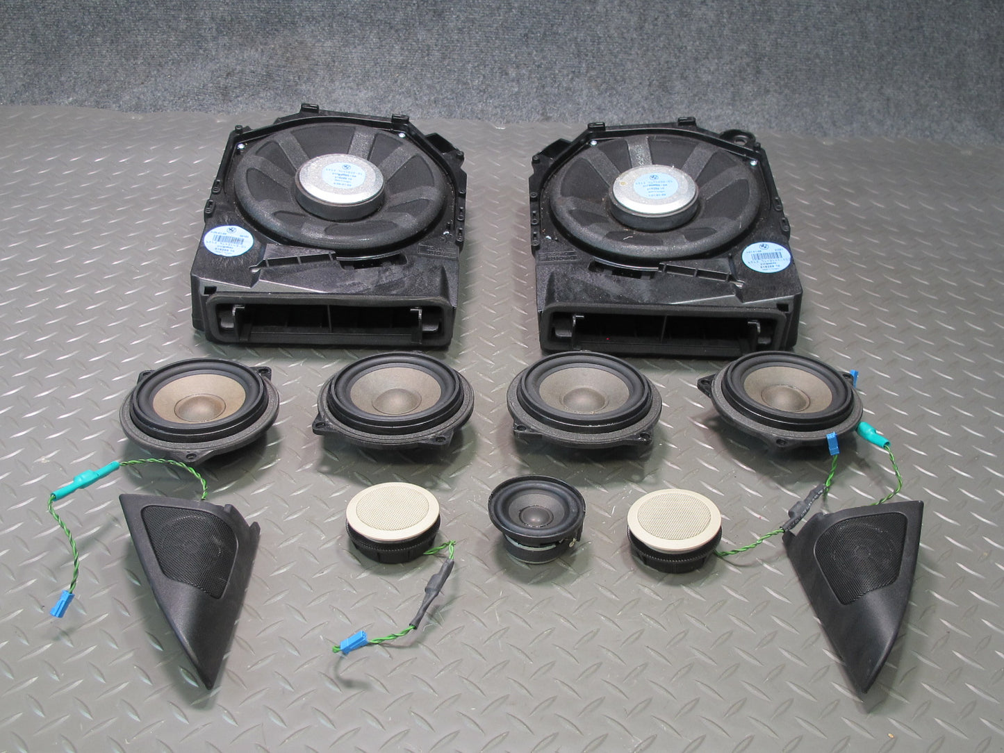 07-13 BMW E92 E93 335i Hi-fi Audio System Tweeter Subwoofer Speaker Set OEM