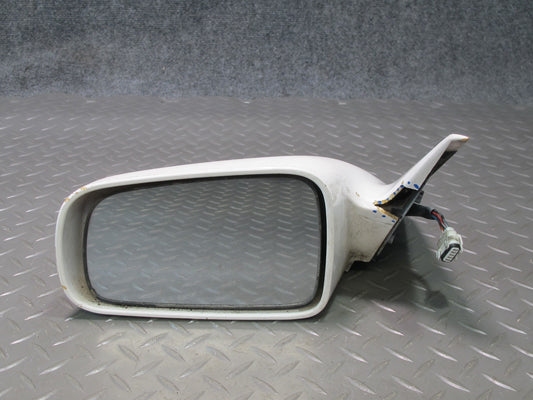 89-92 Toyota Supra MK3 MA70L NA Left Door Side View Power Mirror White OEM