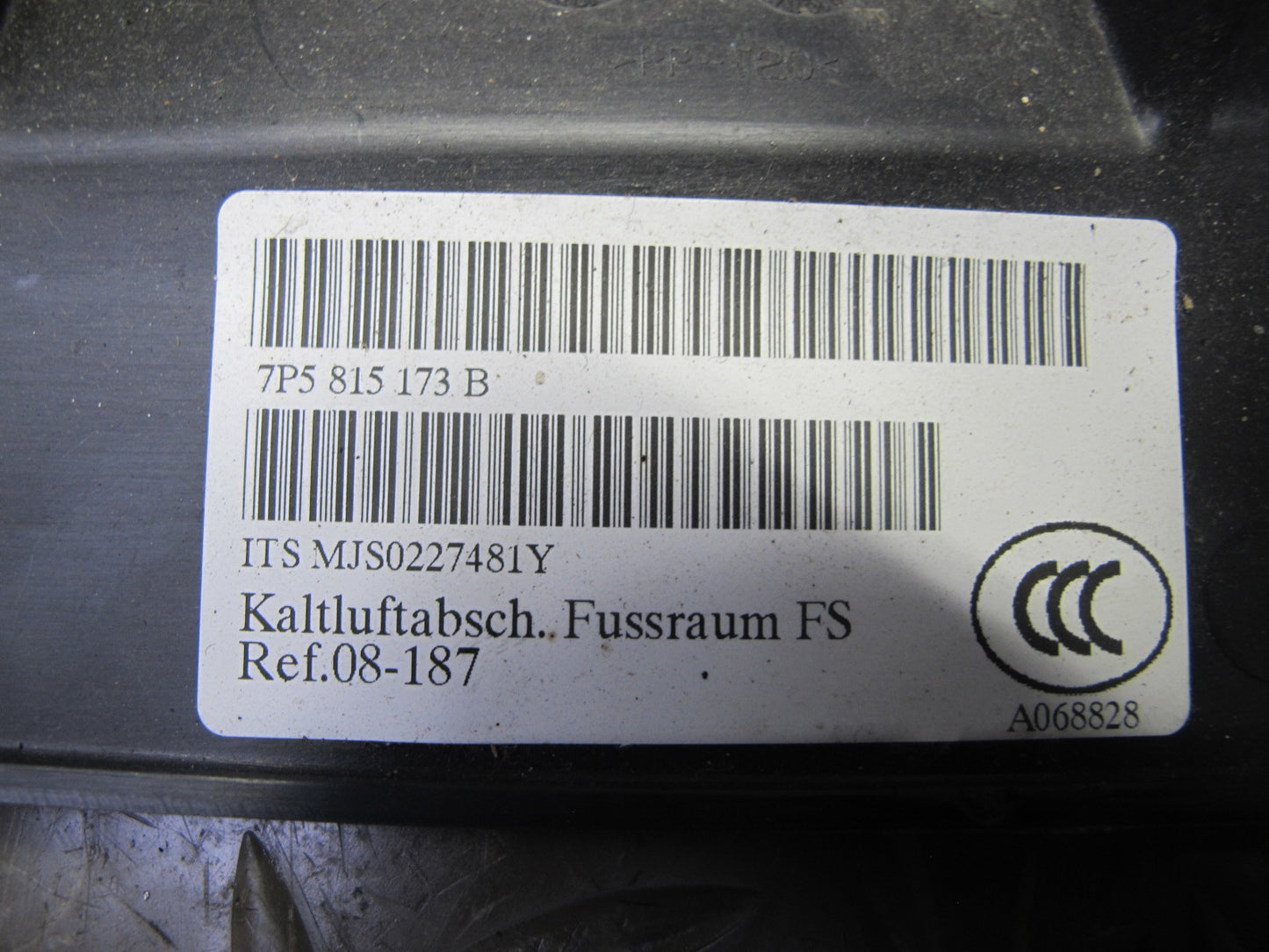 2011-2018 Porsche Cayenne 958 Under Dash Left & Right Side Footwell Cover Set