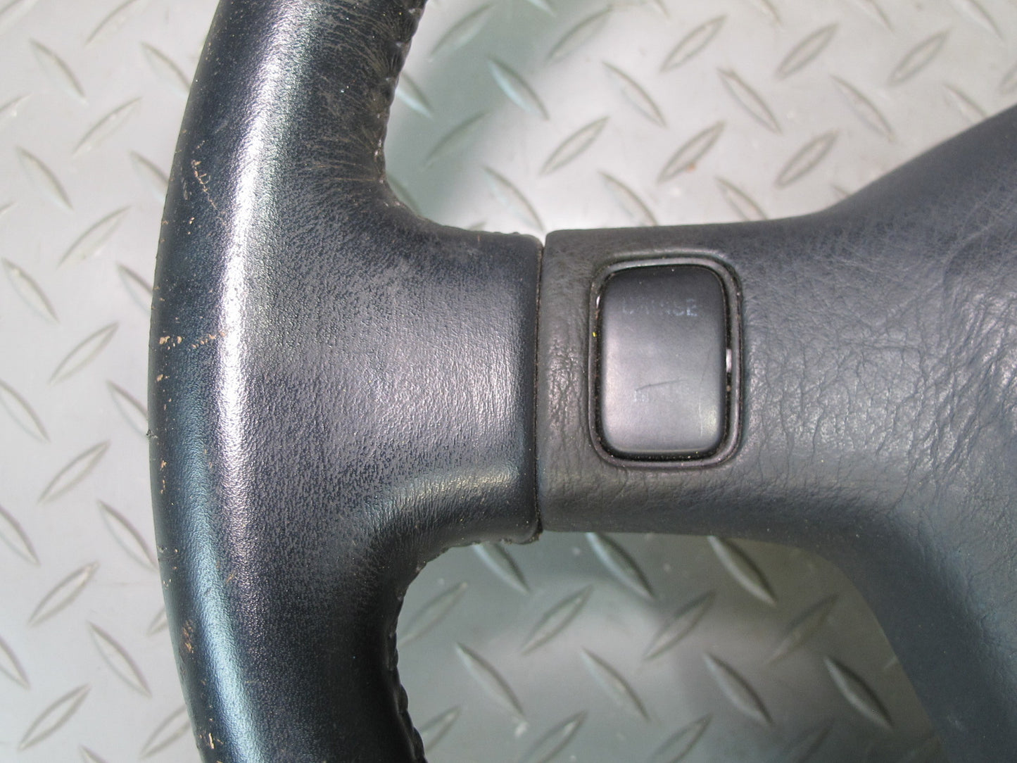 89-90 Toyota Supra MA70L Leather Steering w Horn Pad & Cruise Switch Black OEM