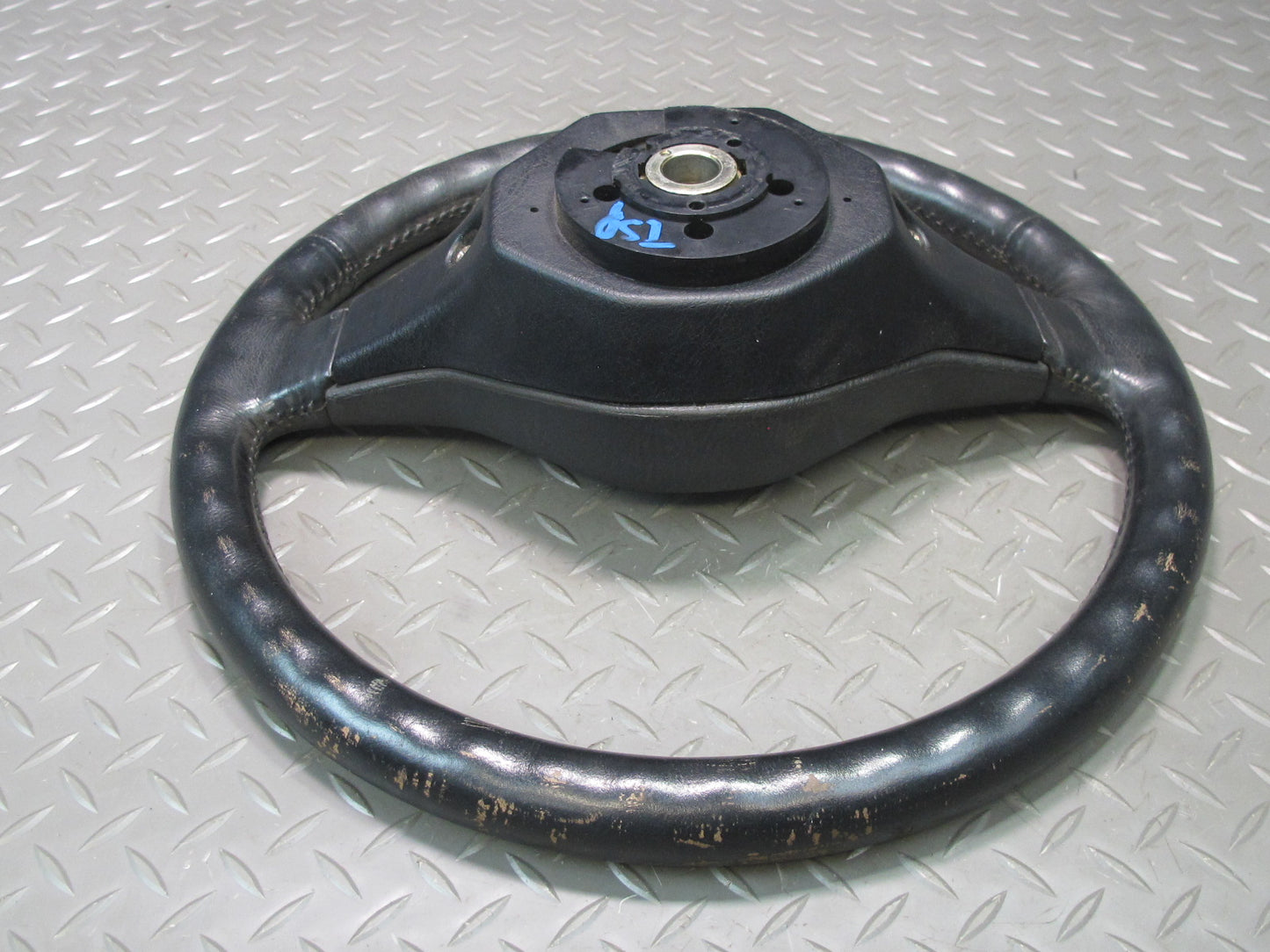 89-90 Toyota Supra MA70L Leather Steering w Horn Pad & Cruise Switch Black OEM