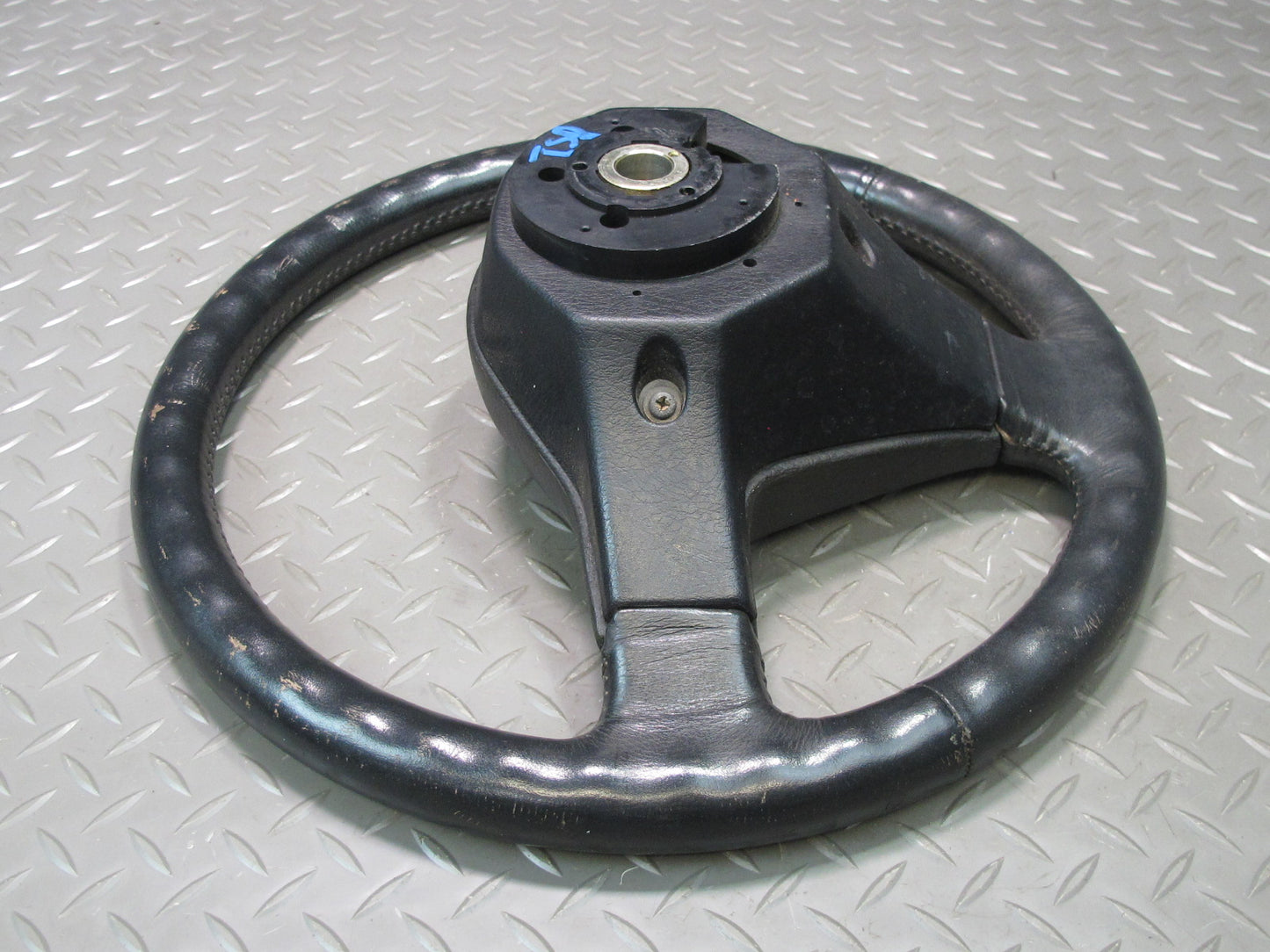 89-90 Toyota Supra MA70L Leather Steering w Horn Pad & Cruise Switch Black OEM