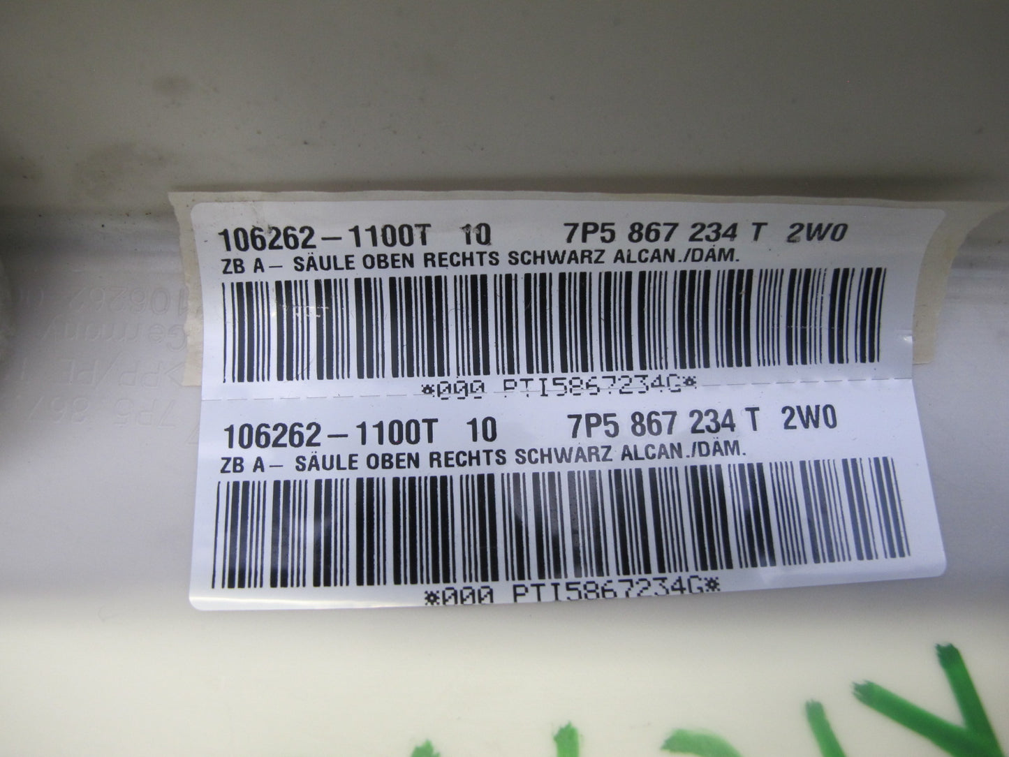 11-18 Porsche Cayenne 958 Front Right & Left Side A Pillar Trim Cover Panel Set