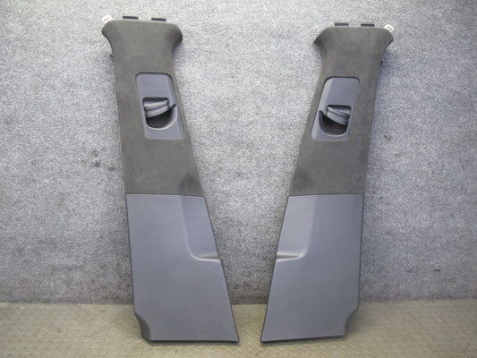 11-18 Porsche Cayenne 958 Right Left Side Upper B Pillar Trim Cover Panel Set