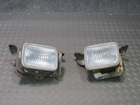 89-92 Toyota Supra MK3 MA70L Front Bumper Left & Right Fog Light Lamp Set OEM