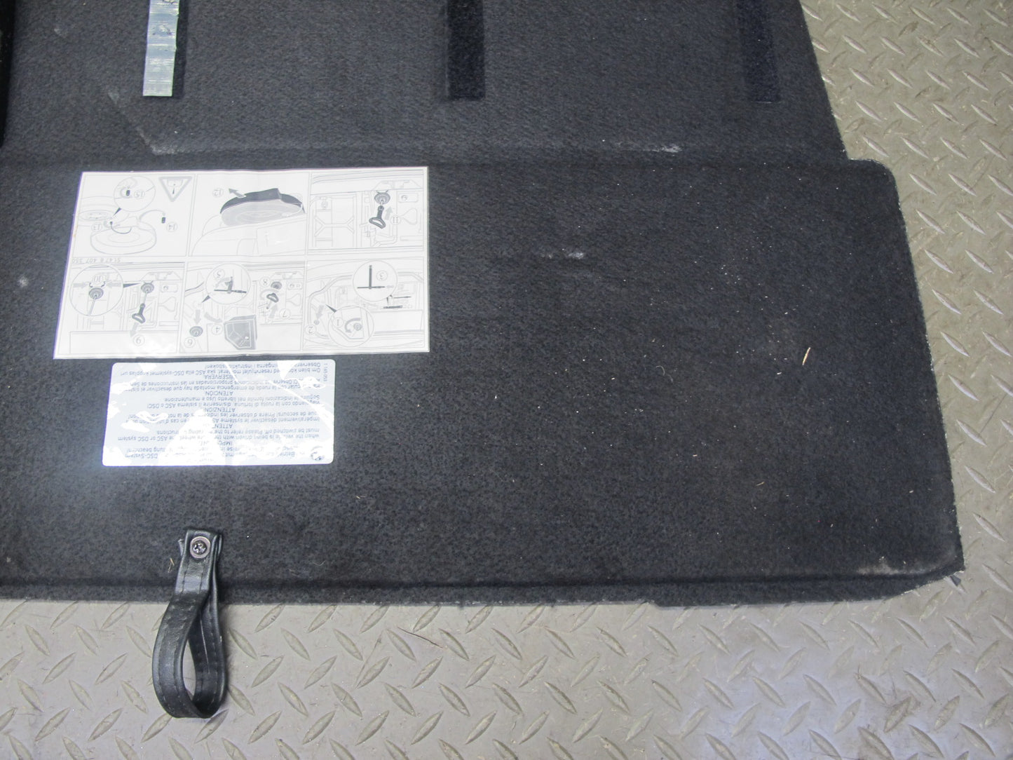 96-02 BMW E36/7 Z3 Roadster Rear Trunk Floor MAT Carpet Cover Gray 8399299 OEM