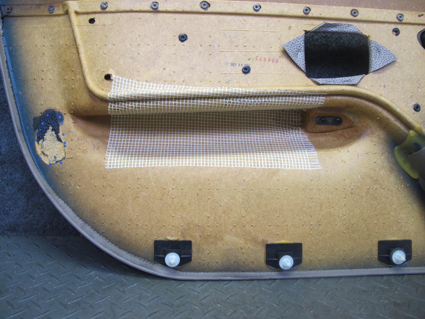 96-98 BMW E36/7 Z3 Right Passenger Door Interior Trim Panel Sand Beige OEM