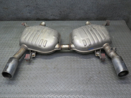 07-10 BMW E92 E93 335i N54 Set of 2 Rear Left  & Right Exhaust Muffler 64K OEM