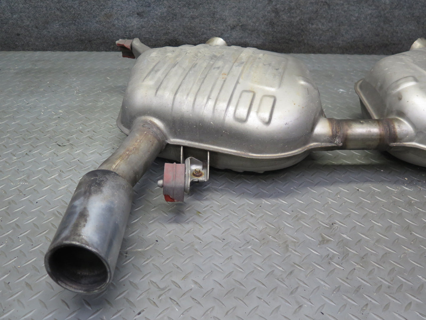 07-10 BMW E92 E93 335i N54 Set of 2 Rear Left  & Right Exhaust Muffler 64K OEM