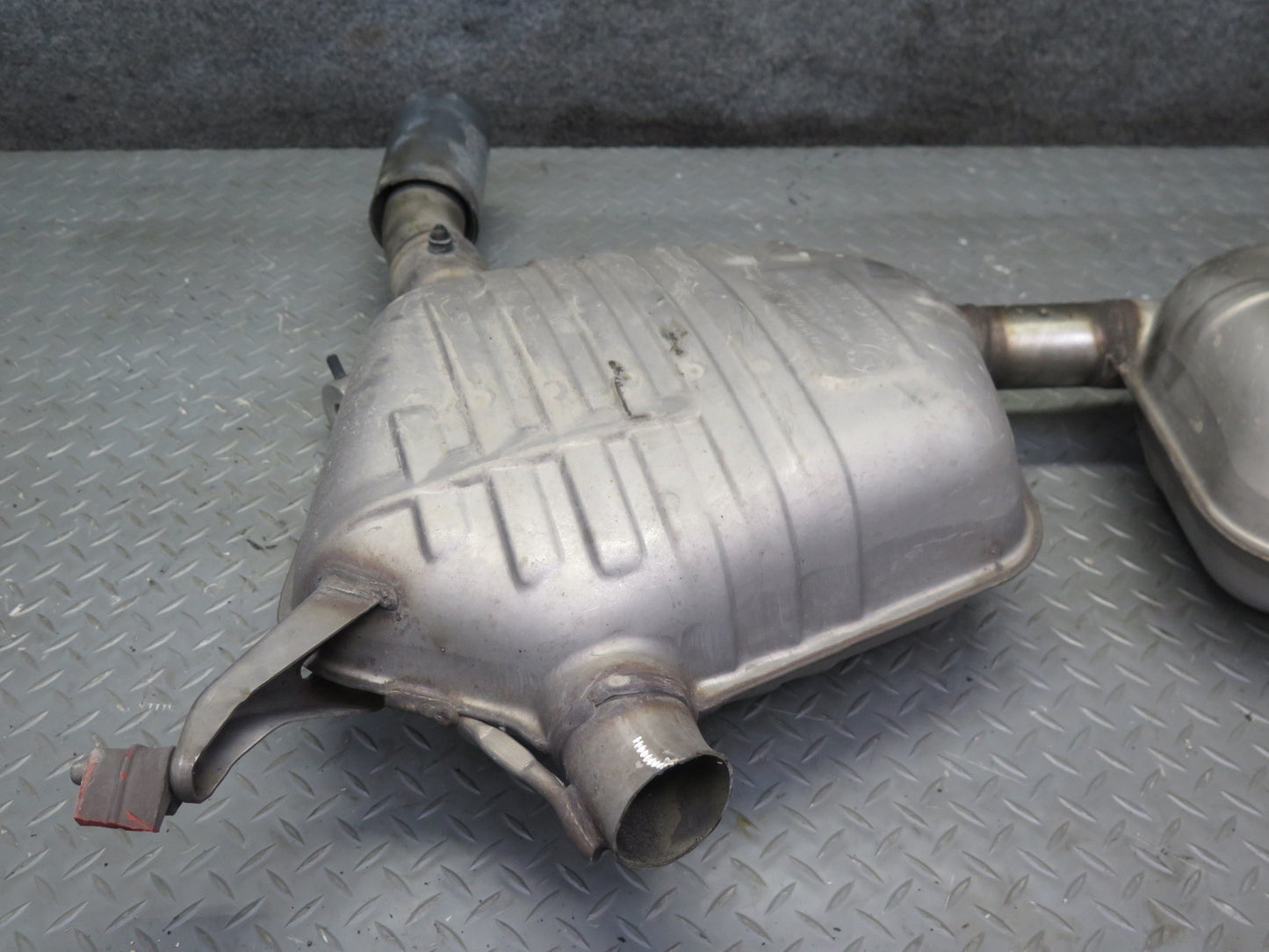 07-10 BMW E92 E93 335i N54 Set of 2 Rear Left  & Right Exhaust Muffler 64K OEM