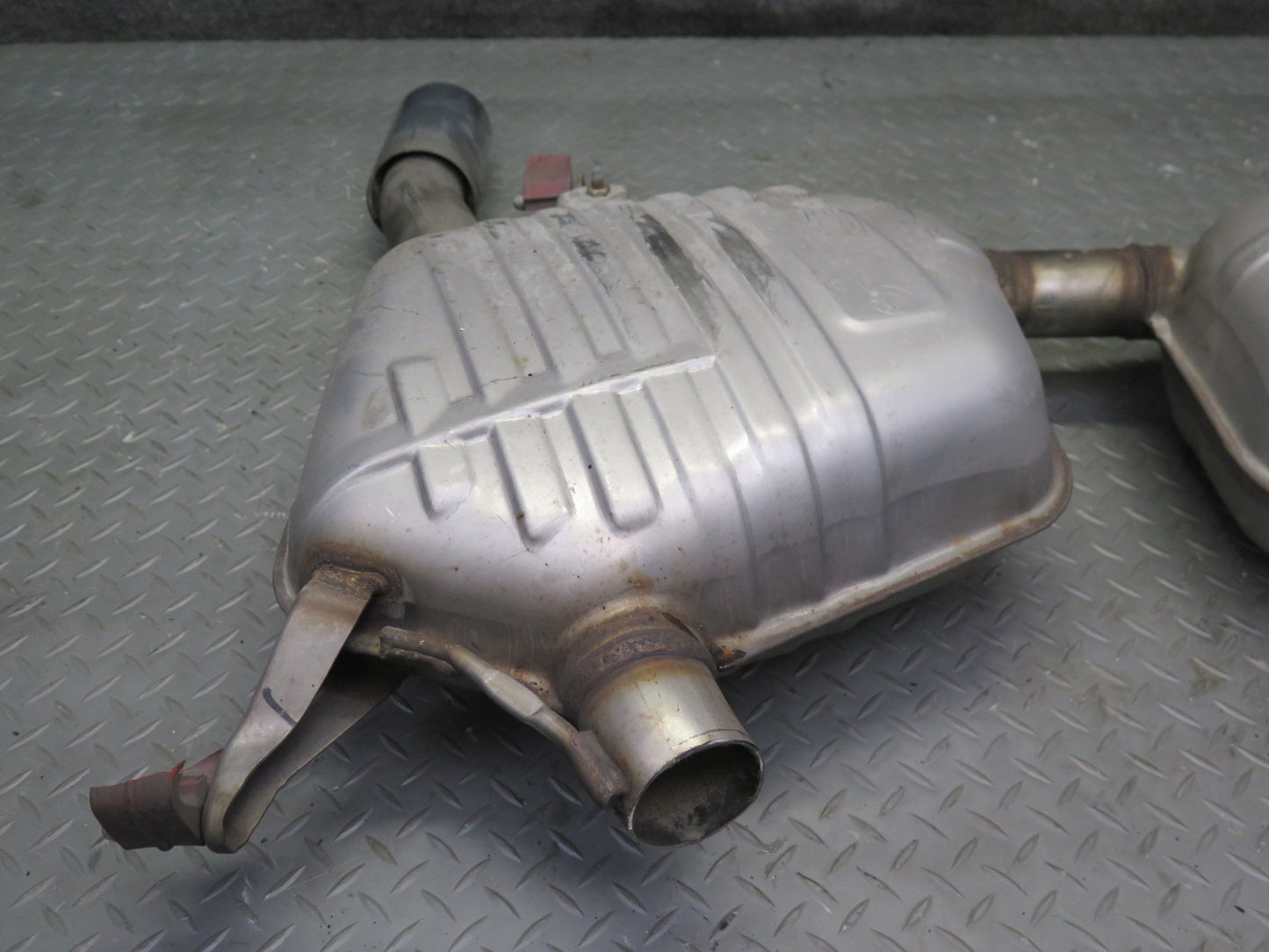 07-10 BMW E92 E93 335i N54 Set of 2 Rear Left  & Right Exhaust Muffler 64K OEM