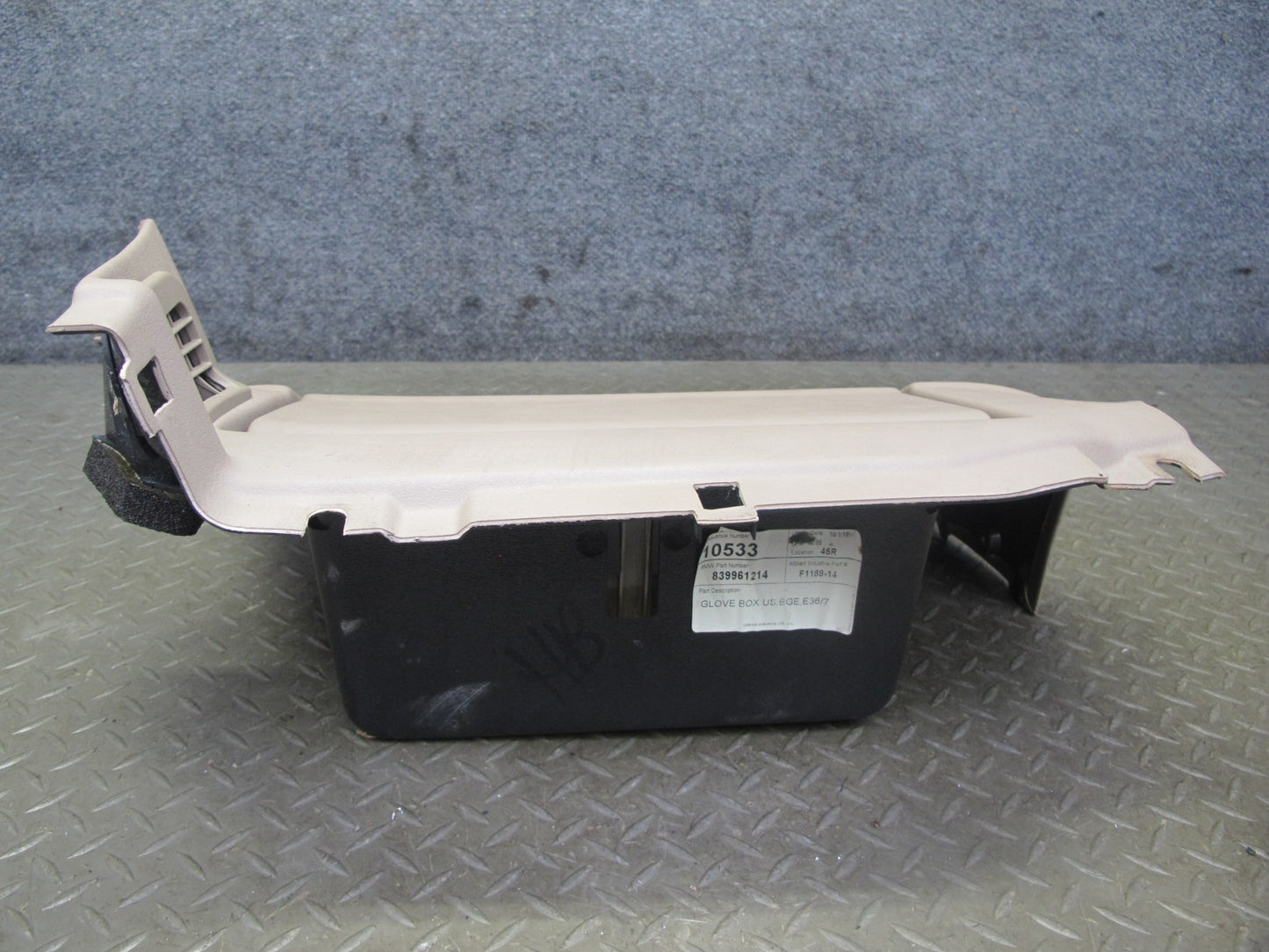 96-02 BMW E36/7 Z3 Dash Front Glove Box Compartment Storage Beige 8399612 OEM