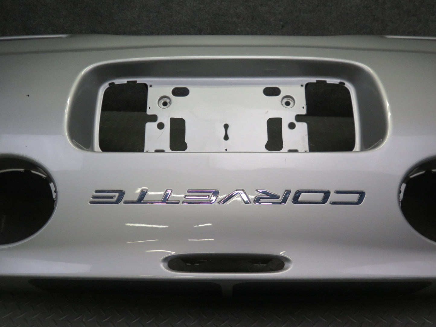 97-04 Chevrolet Corvette C5 Rear Bumper Cover Silver Metallic OEM