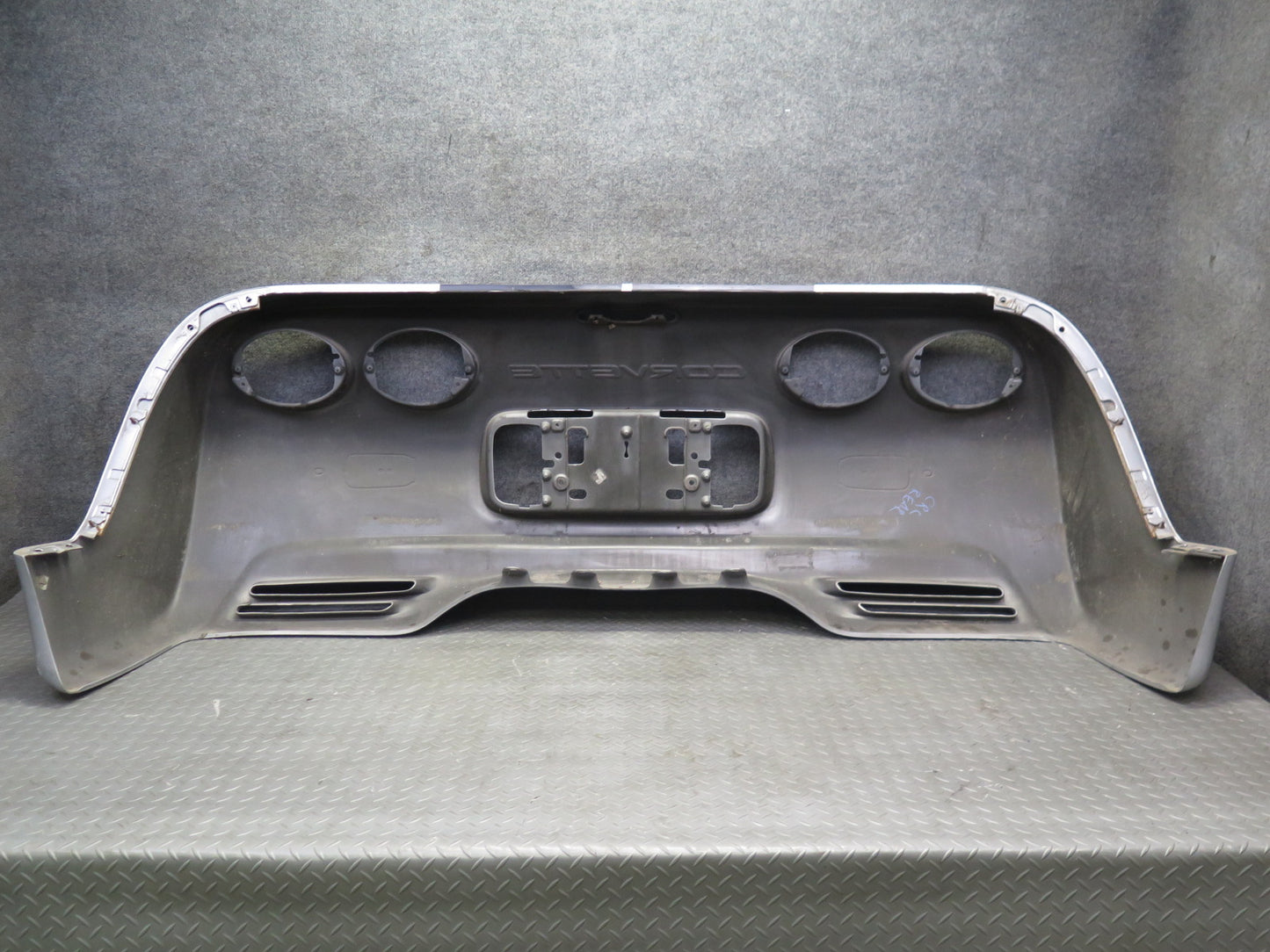 97-04 Chevrolet Corvette C5 Rear Bumper Cover Silver Metallic OEM