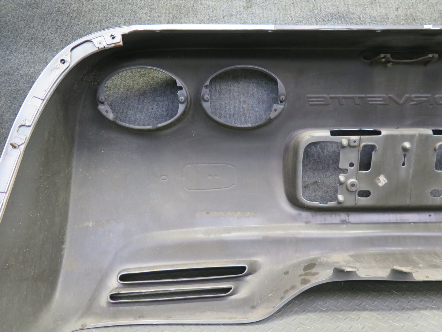 97-04 Chevrolet Corvette C5 Rear Bumper Cover Silver Metallic OEM