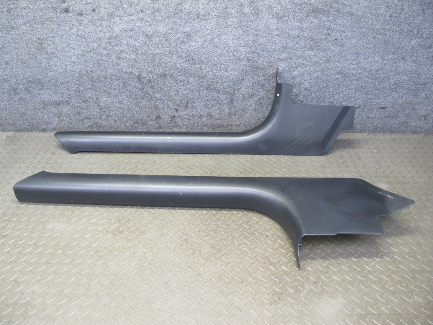 97-04 Chevrolet Corvette C5 Set of 2 Door Sill Kick Trim Panel Black OEM