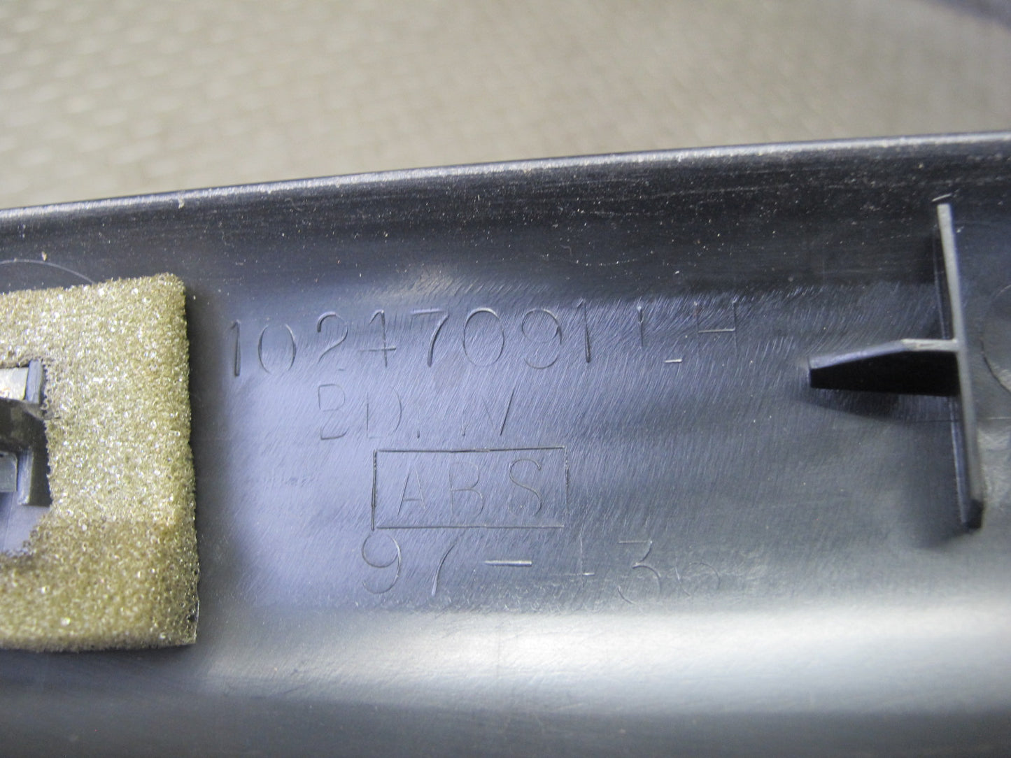 97-04 Chevrolet Corvette C5 Set of 2 Door Sill Kick Trim Panel Black OEM