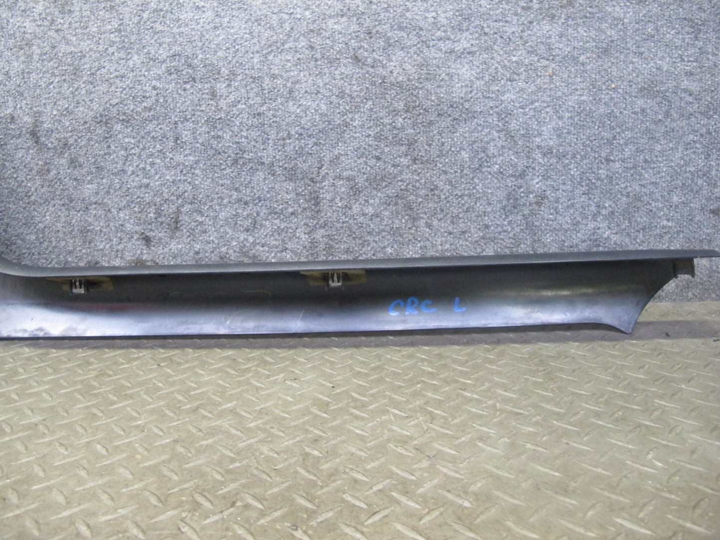 97-04 Chevrolet Corvette C5 Set of 2 Door Sill Kick Trim Panel Black OEM