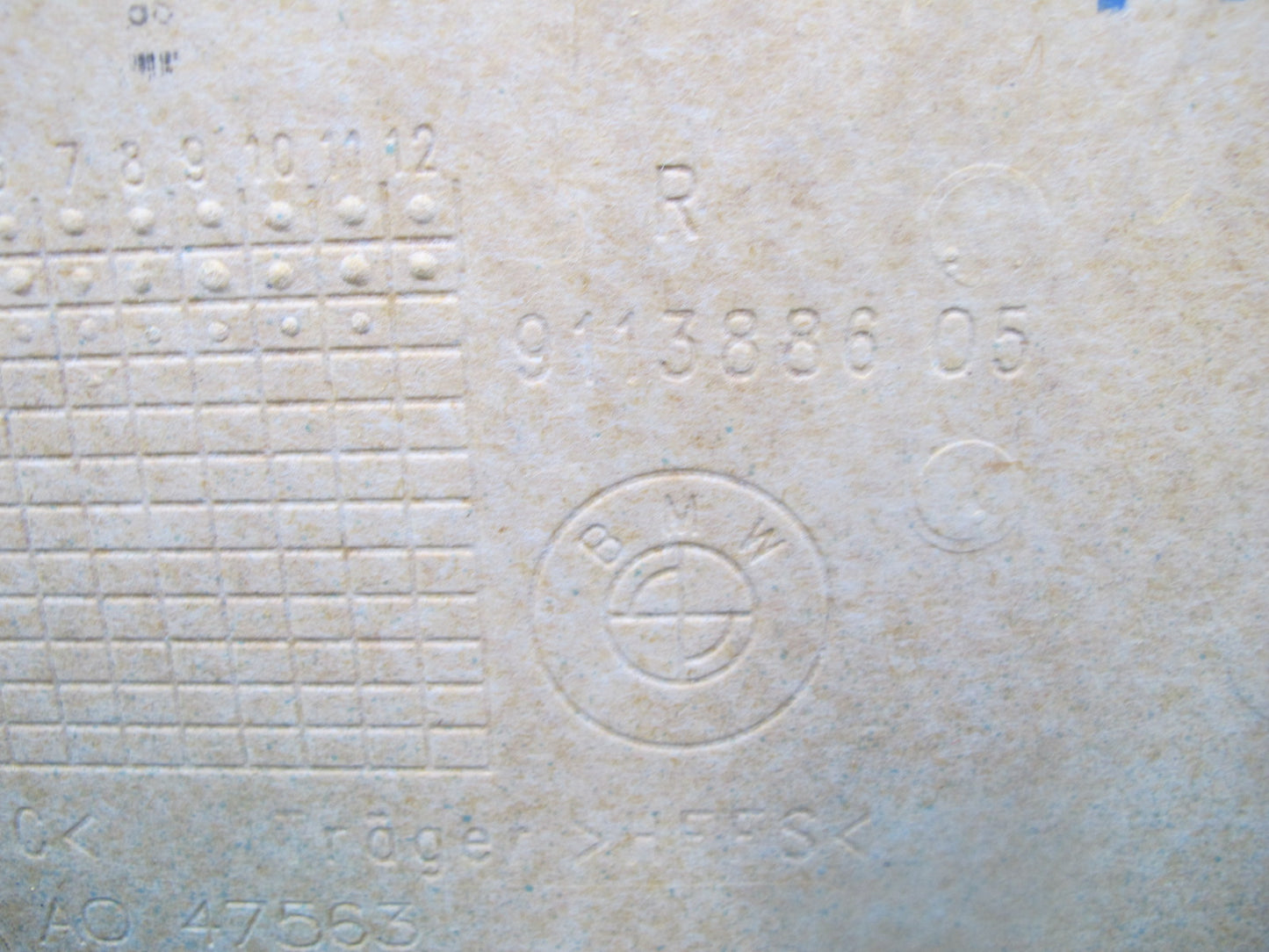 07-09 BMW E93 335i Convert Front Right Seat Back Trim Cover Panel 9113886 OEM