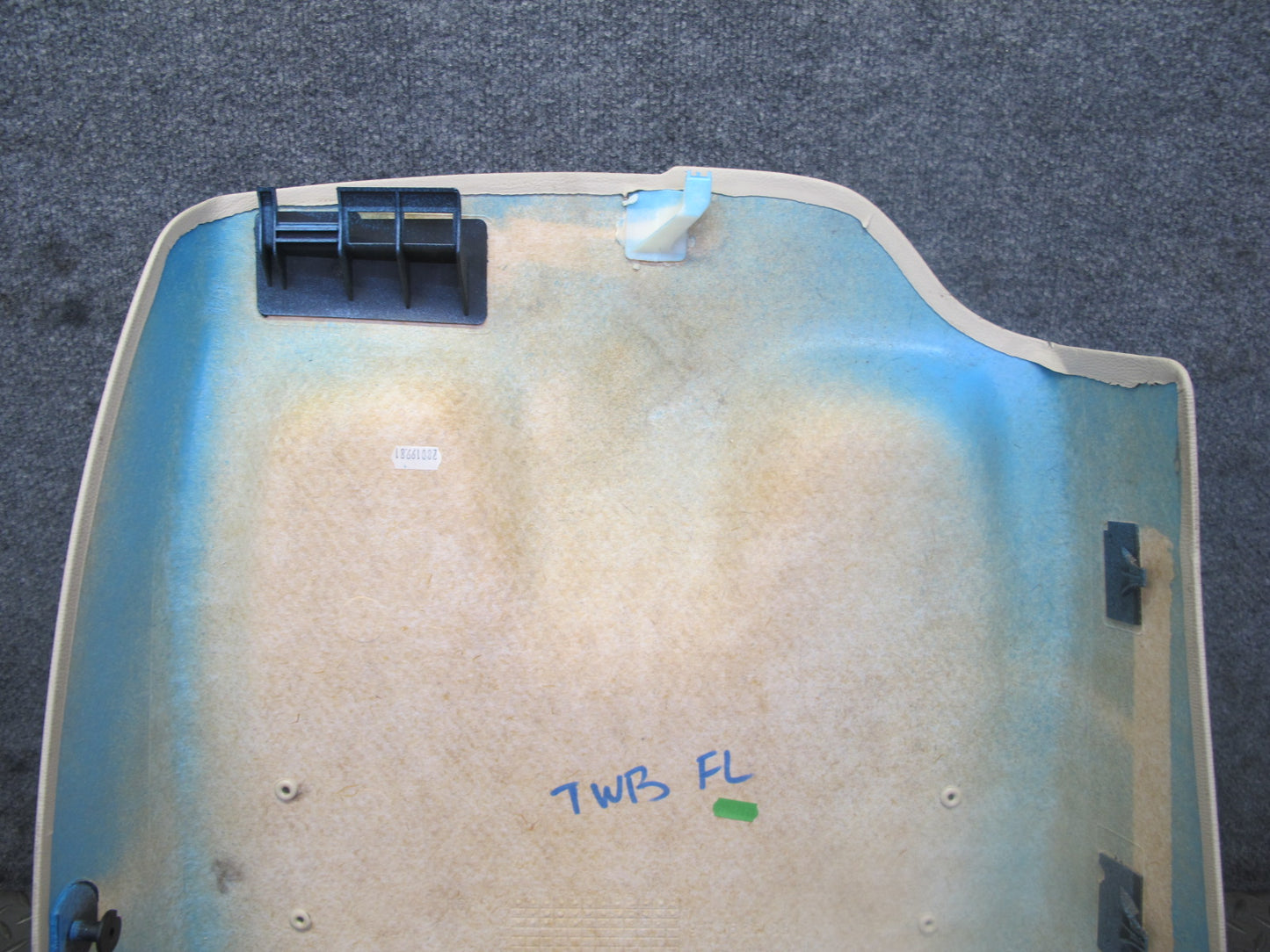 07-09 BMW E93 335i Convertible Front Left Seat Back Trim Cover Panel 9113885 OEM