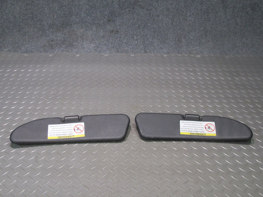 96-02 BMW E36/7 Z3 Roadster Set of 2 Front Left & Right Sun Visor Black OEM
