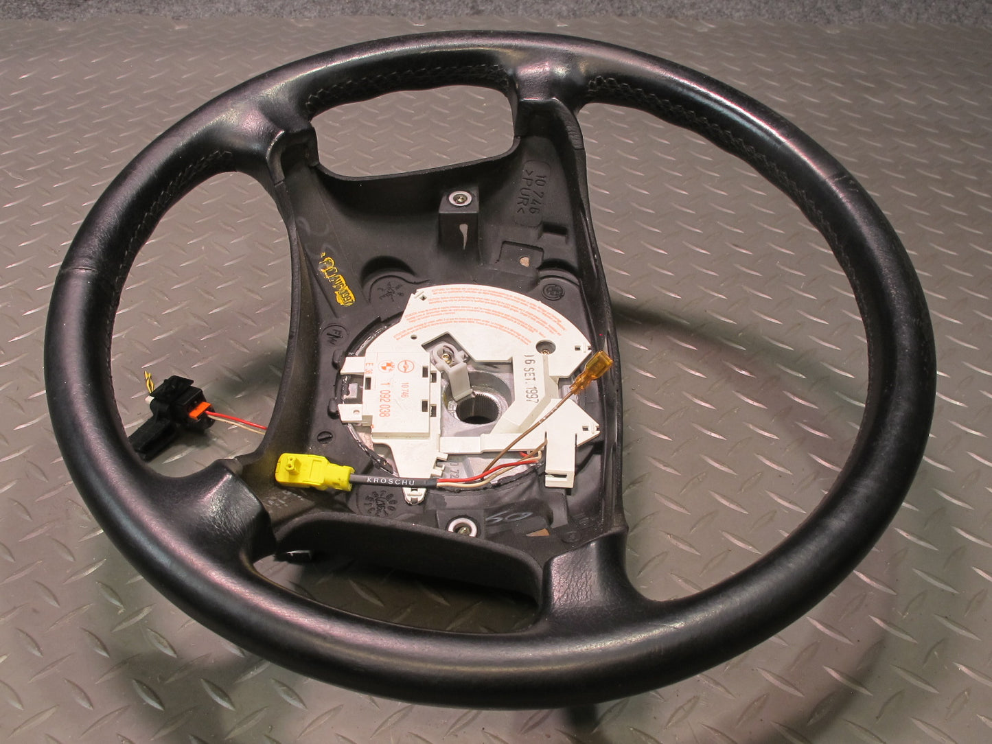 96-99 BMW E36/7 Z3 4 Spoke Leather Steering Black OEM