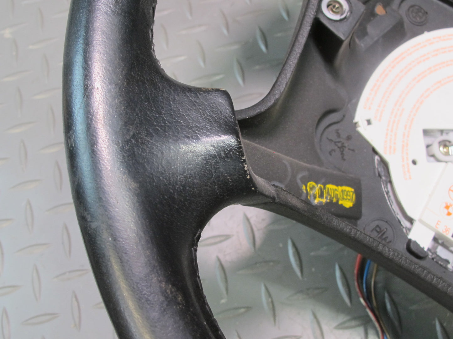 96-99 BMW E36/7 Z3 4 Spoke Leather Steering Black OEM