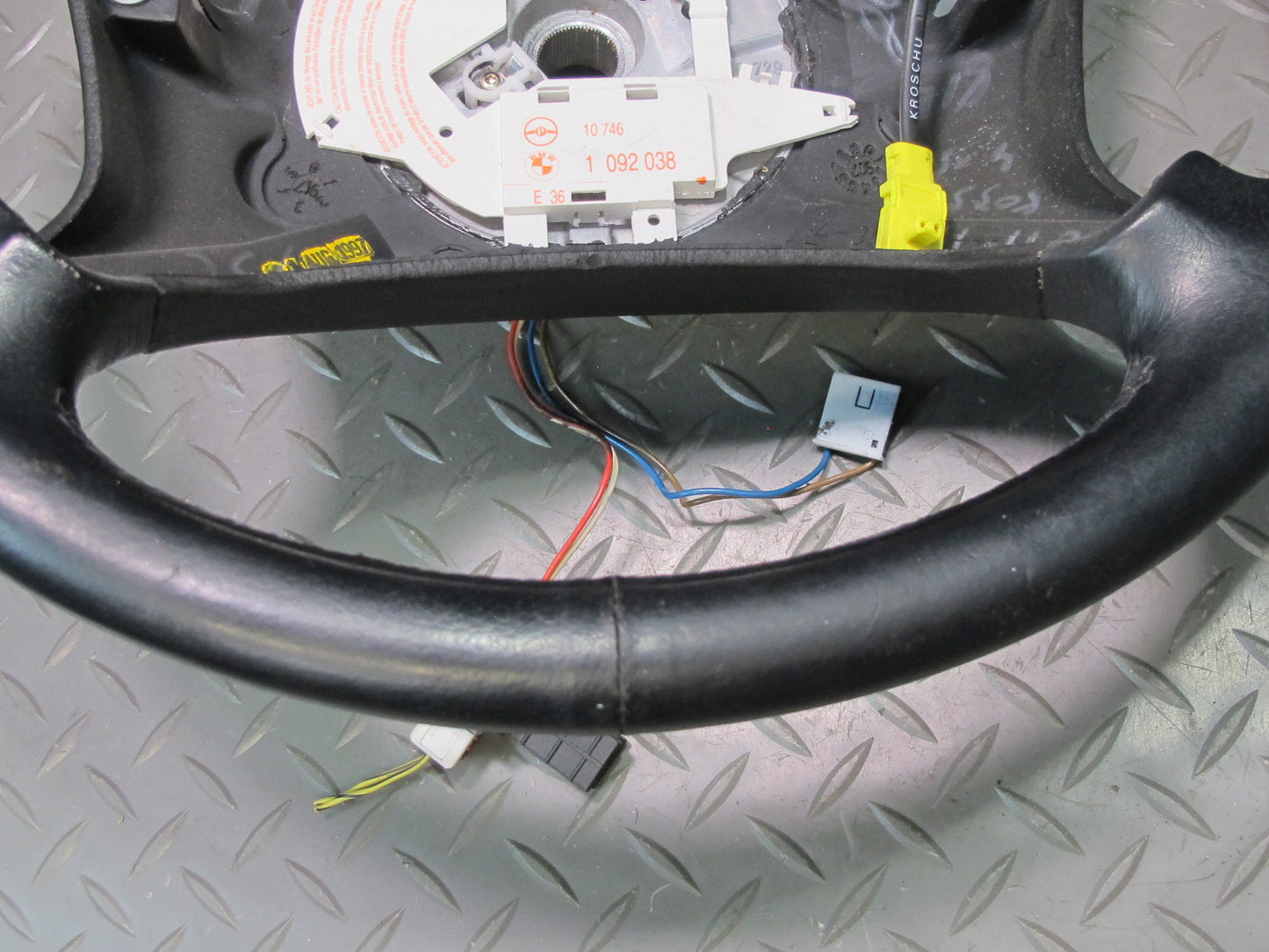 96-99 BMW E36/7 Z3 4 Spoke Leather Steering Black OEM