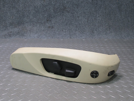 07-09 BMW E93 Convertible Front Right Seat Adjust Lumbar Switch w Trim  OEM