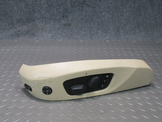 07-09 BMW E93 Convertible Front Left Seat Adjust Lumbar Switch w Trim  OEM