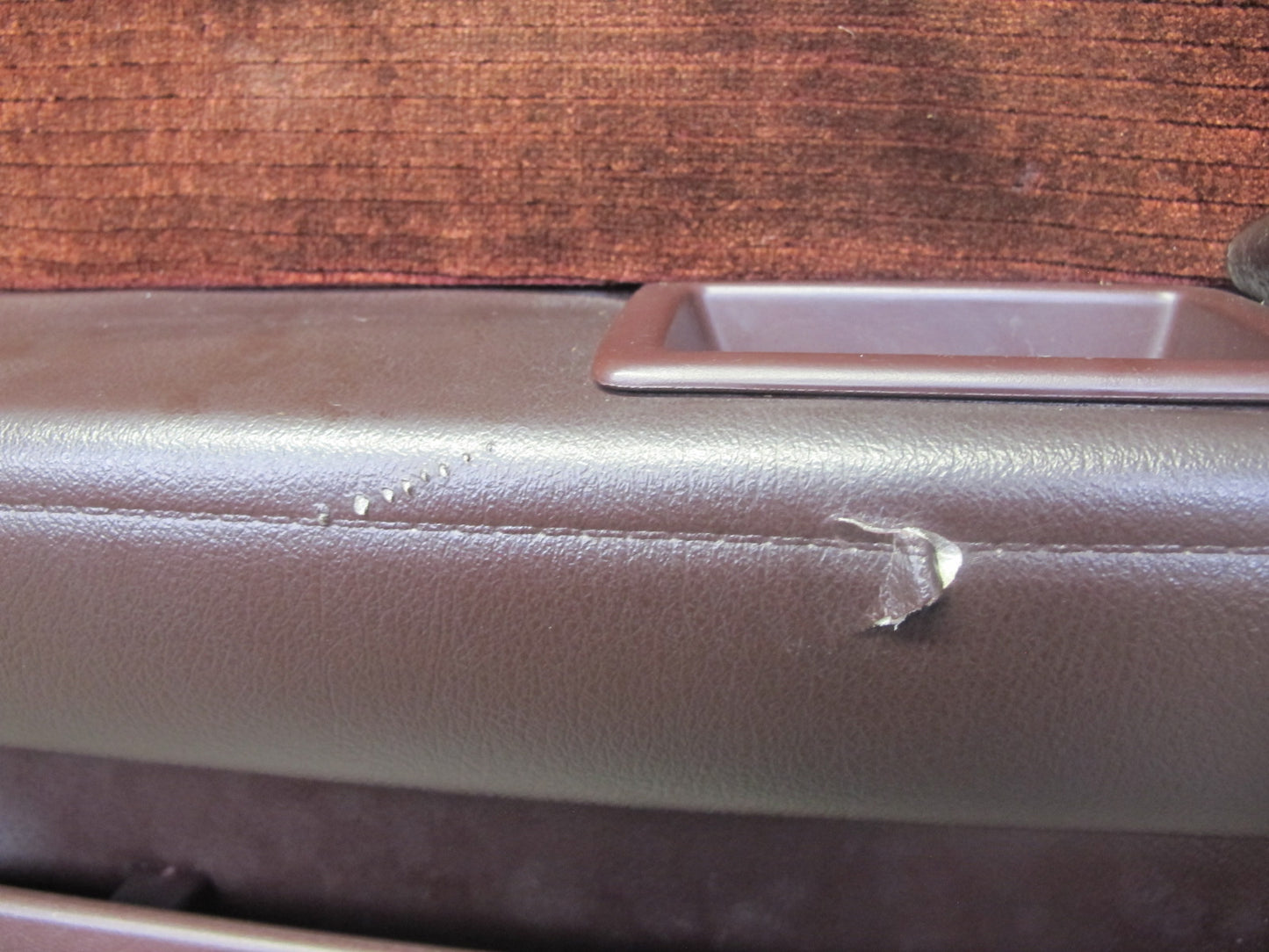 89-90 Toyota Supra MK3 Front Left Door Interior Trim Cover Panel Maroon OEM