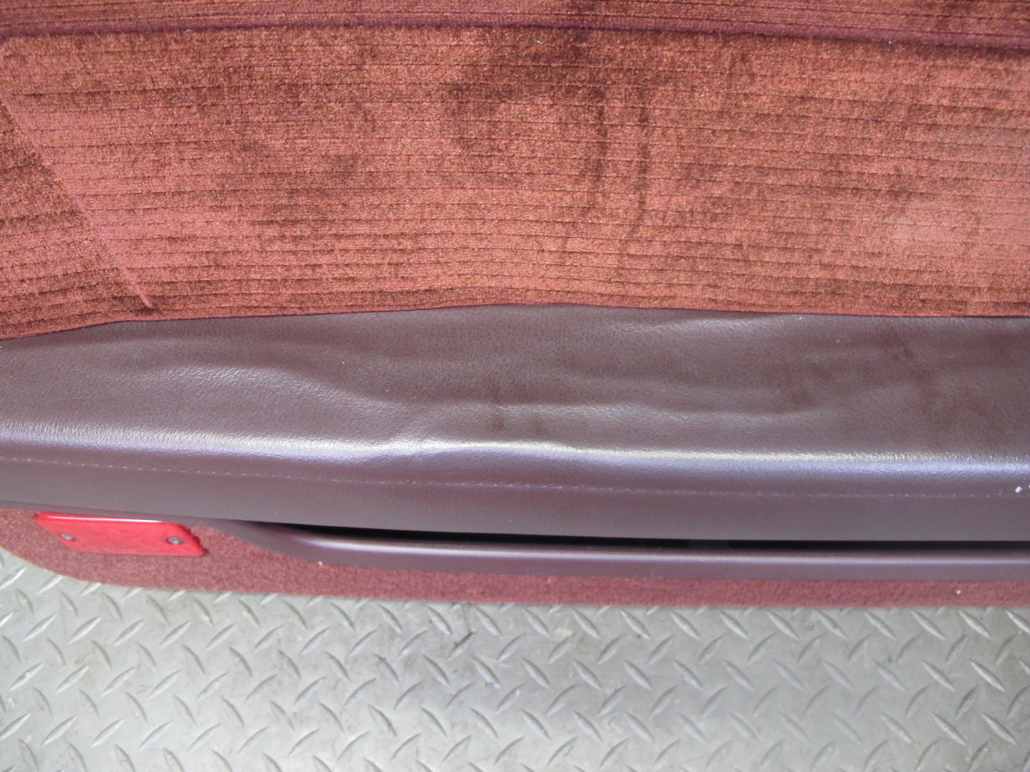 89-90 Toyota Supra MK3 Front Left Door Interior Trim Cover Panel Maroon OEM