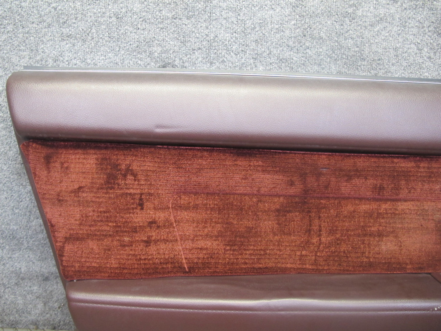 89-90 Toyota Supra MK3 Front Left Door Interior Trim Cover Panel Maroon OEM