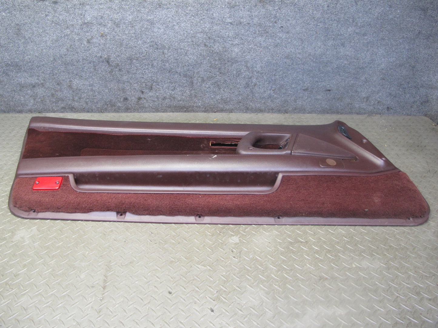 89-90 Toyota Supra MK3 Front Left Door Interior Trim Cover Panel Maroon OEM