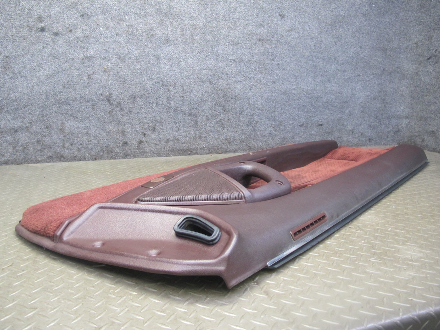 89-90 Toyota Supra MK3 Front Left Door Interior Trim Cover Panel Maroon OEM