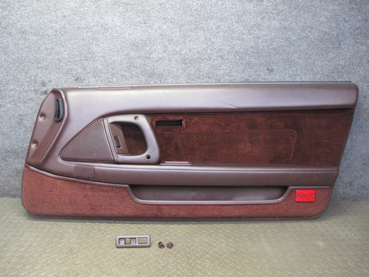 89-90 Toyota Supra MK3 Front Right Door Interior Trim Cover Panel Maroon OEM
