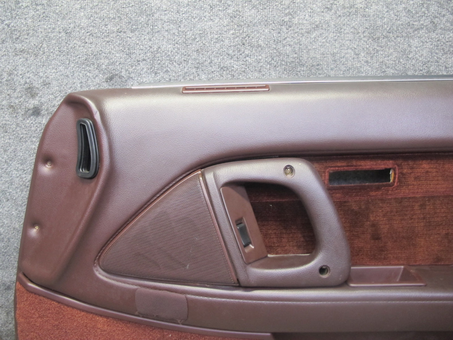 89-90 Toyota Supra MK3 Front Right Door Interior Trim Cover Panel Maroon OEM