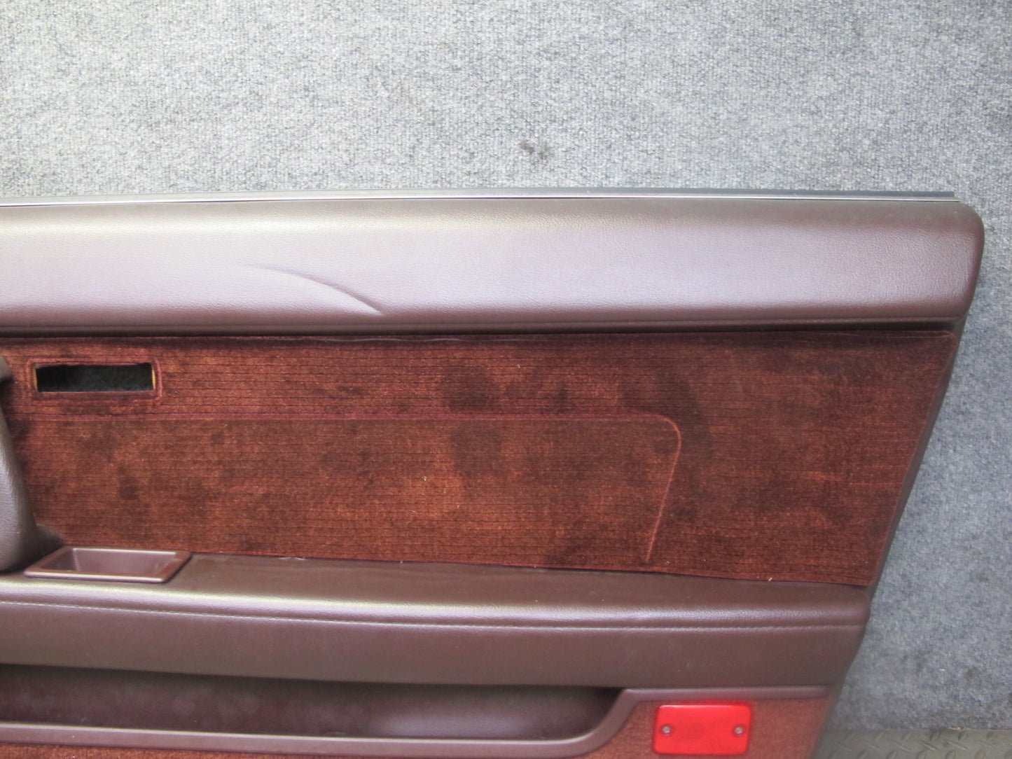 89-90 Toyota Supra MK3 Front Right Door Interior Trim Cover Panel Maroon OEM