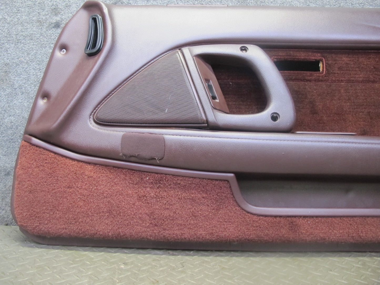 89-90 Toyota Supra MK3 Front Right Door Interior Trim Cover Panel Maroon OEM